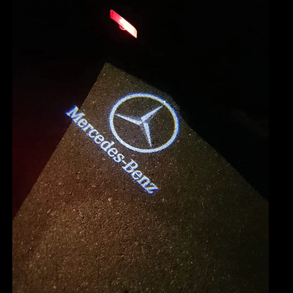 LED-projektor for bildører – enkel montering (2 stk.)