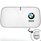 Foldable car sunshade with logo