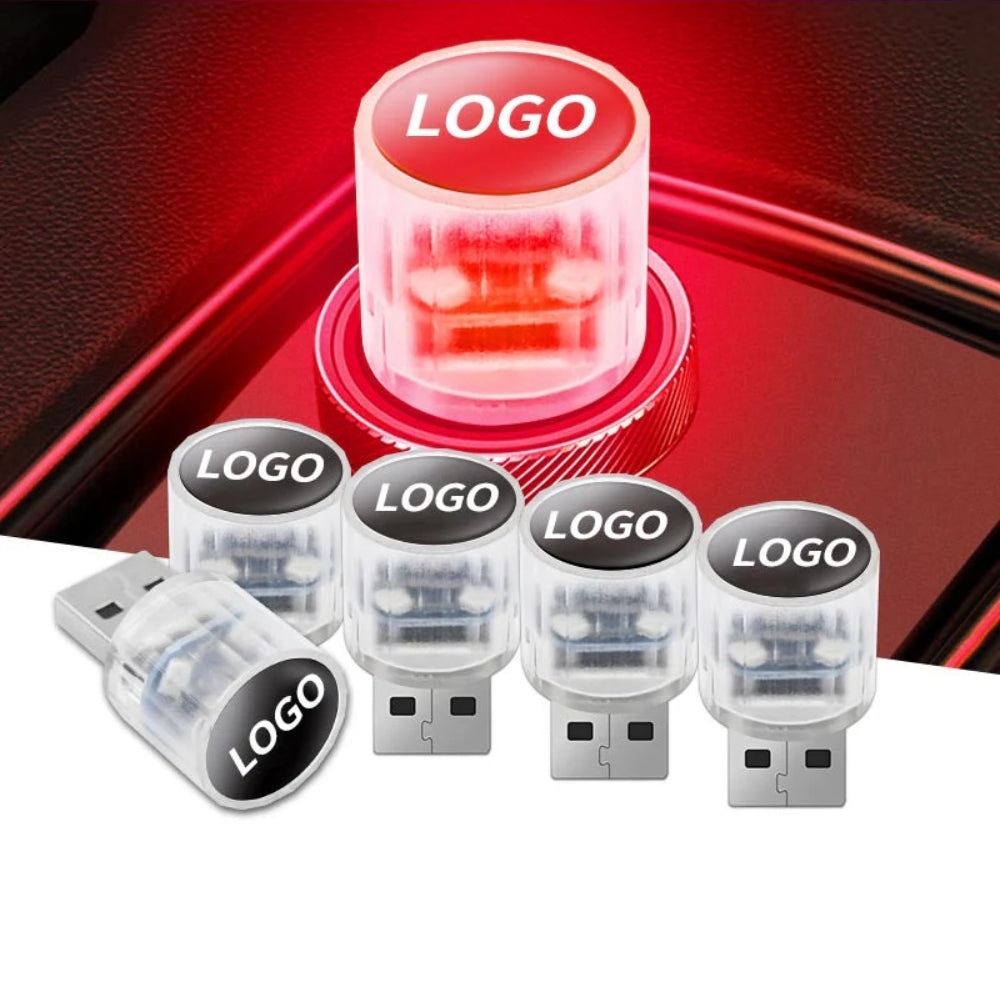 Dekorativt mini-USB-LED-lys til bilinteriøret
